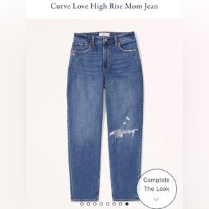 Abercrombie Curve Love High Rise Mom Jean